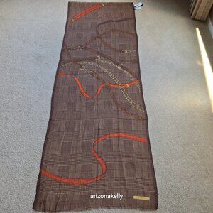 NWT Ralph Lauren Wool Lightweight Scarf Equestrian